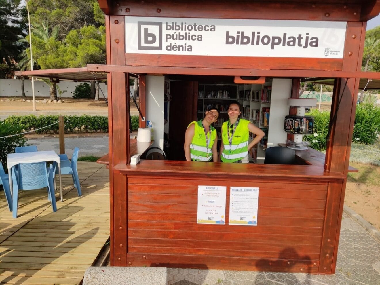 Trabajadoras de la nueva Biblioplatja