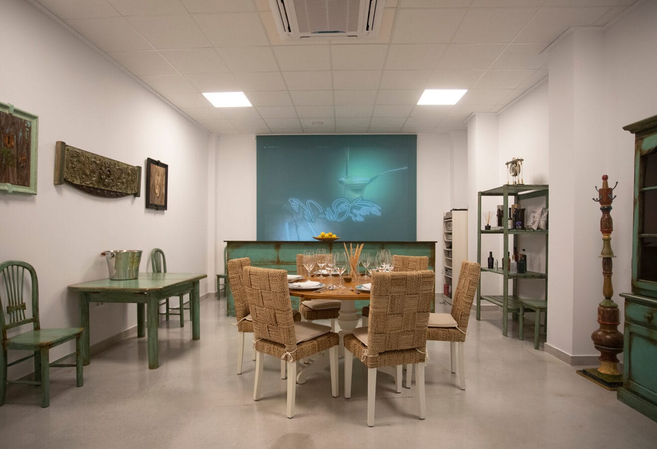 Uno de los espacios reservados del restaurante