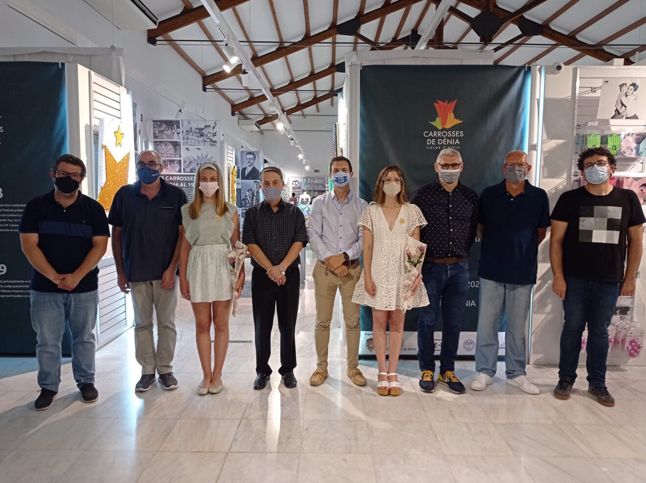 Inauguración de la exposición de carrozas de Dénia