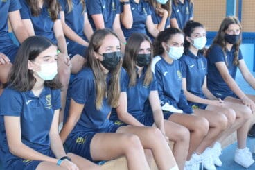 Jugadoras del equipo de fútbol femenino