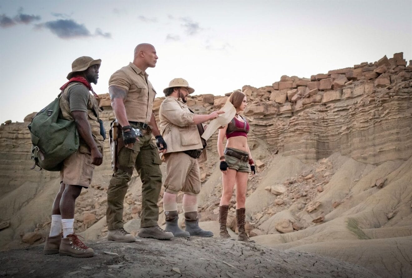 Jumanji Siguiente nivel, con Kevin Hart, Jack Black, Karen Gillan, Dwayne Johnson
