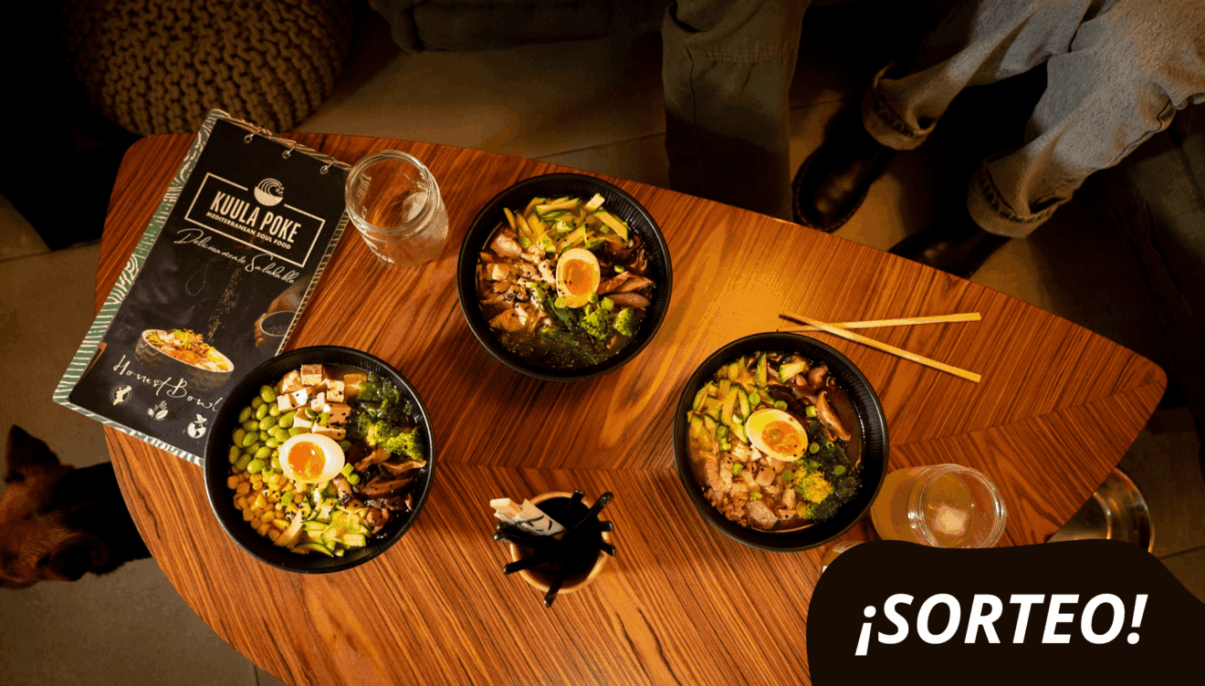 Kuula Poke sortea 2 ramen para 2 personas