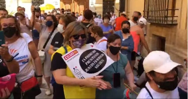 Imagen: Manifestación de Aprosdeco en Valencia