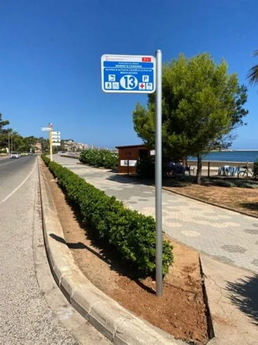 Nueva señalética en los accesos de las playas de Dénia