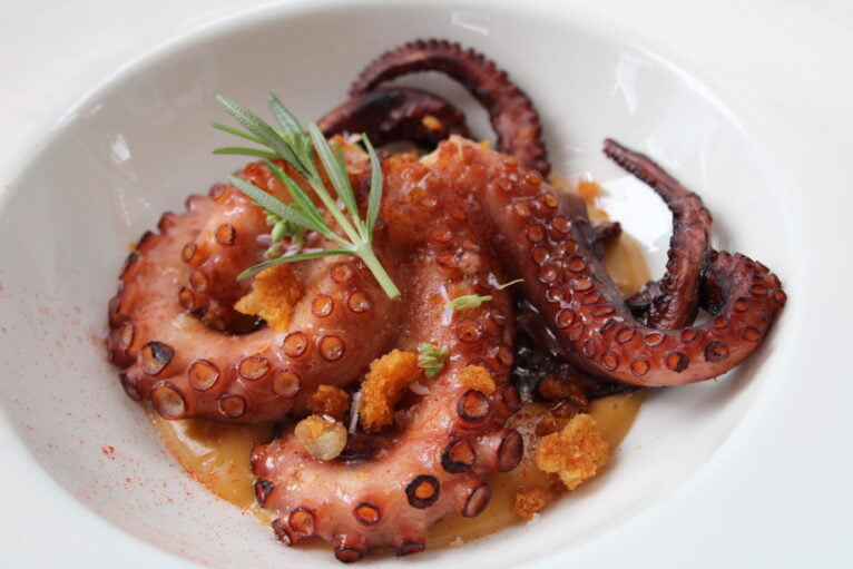Octopus from Antonio Valero's boat from La Xerna del Mar restaurant