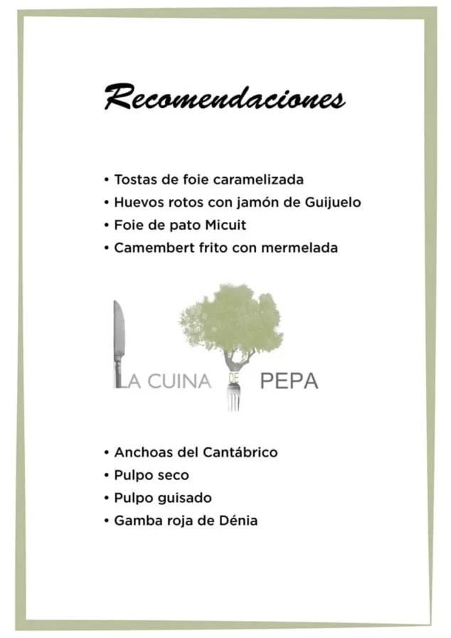 recomendaciones la cuina de pepa