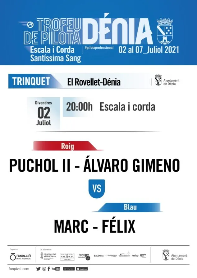 Imagen: Trofeo de pilota valenciana en Dénia