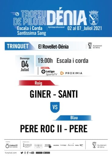 Trofeo de pilota valenciana en Dénia