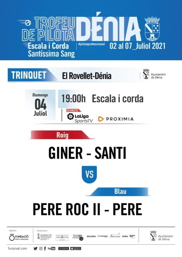 Imagen: Trofeo de pilota valenciana en Dénia