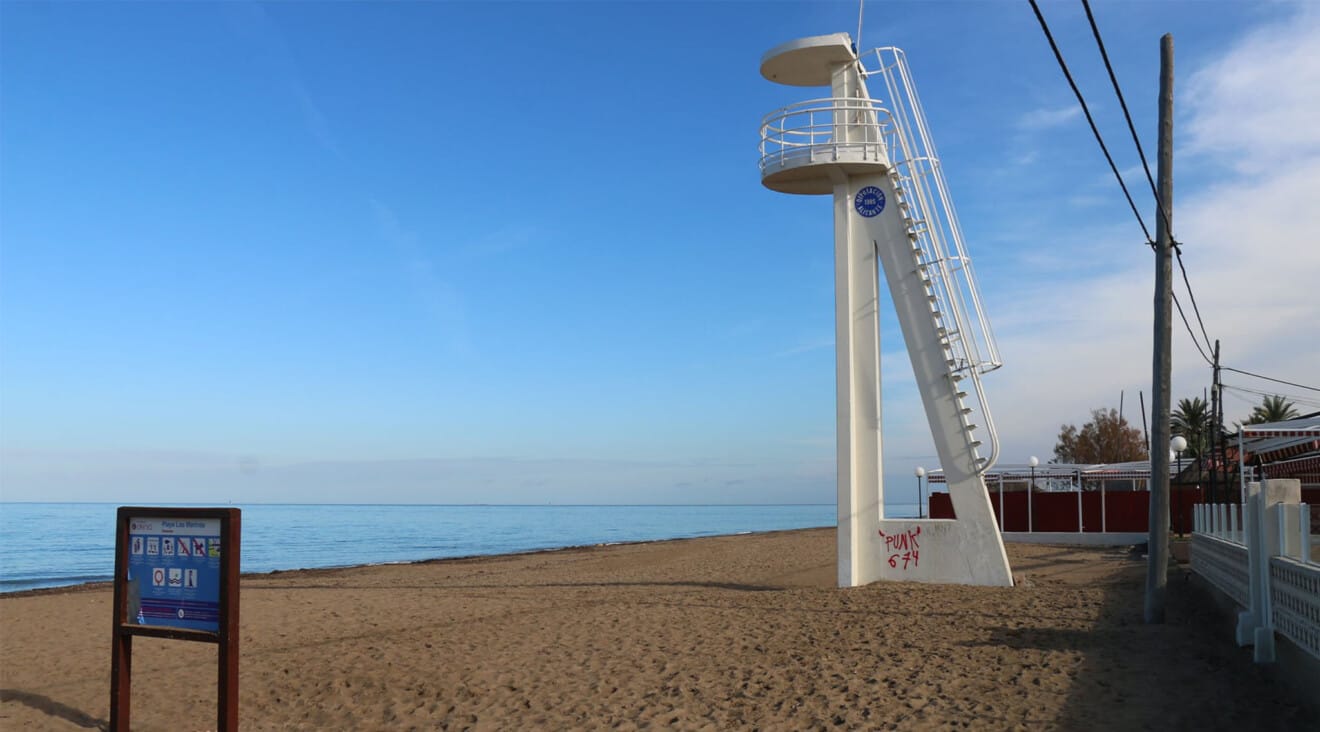 Zona de Blay Beach, en la playa de Les Marines