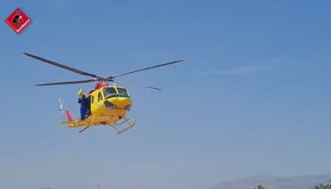 rescate de helicoptero en el montgo