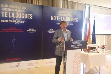 Ximo Puig anuncia el uso de drones para evitar ahogamientos en las playas