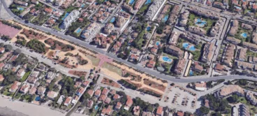 zona donde se han producido distintos incidentes durante la pasada noche