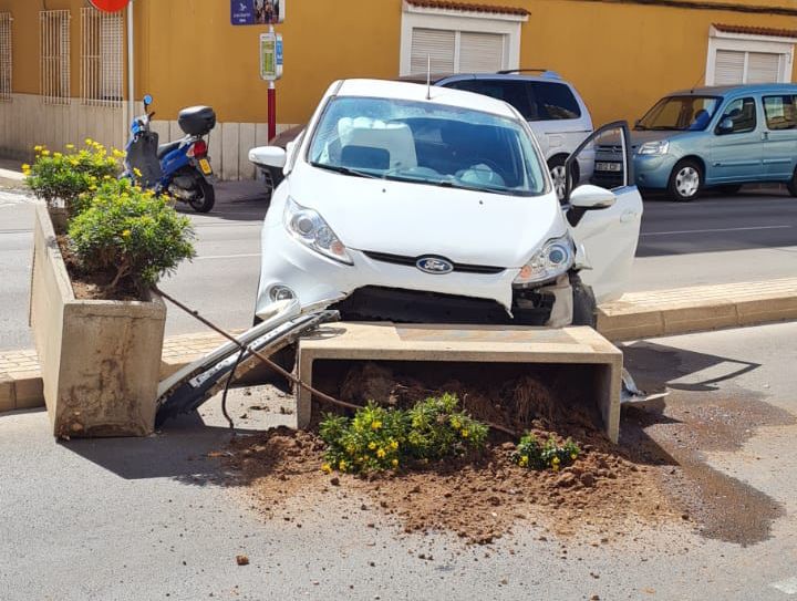 Accidente en la Avenida Alicante Dénia