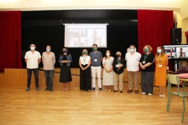 Algunos de los participantes en la reunión