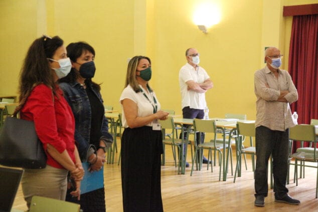 Imagen: Comparecencia ante los medios antes de dar inicio la reunión