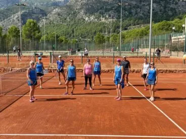 equipo de veteranas del club de tenis denia