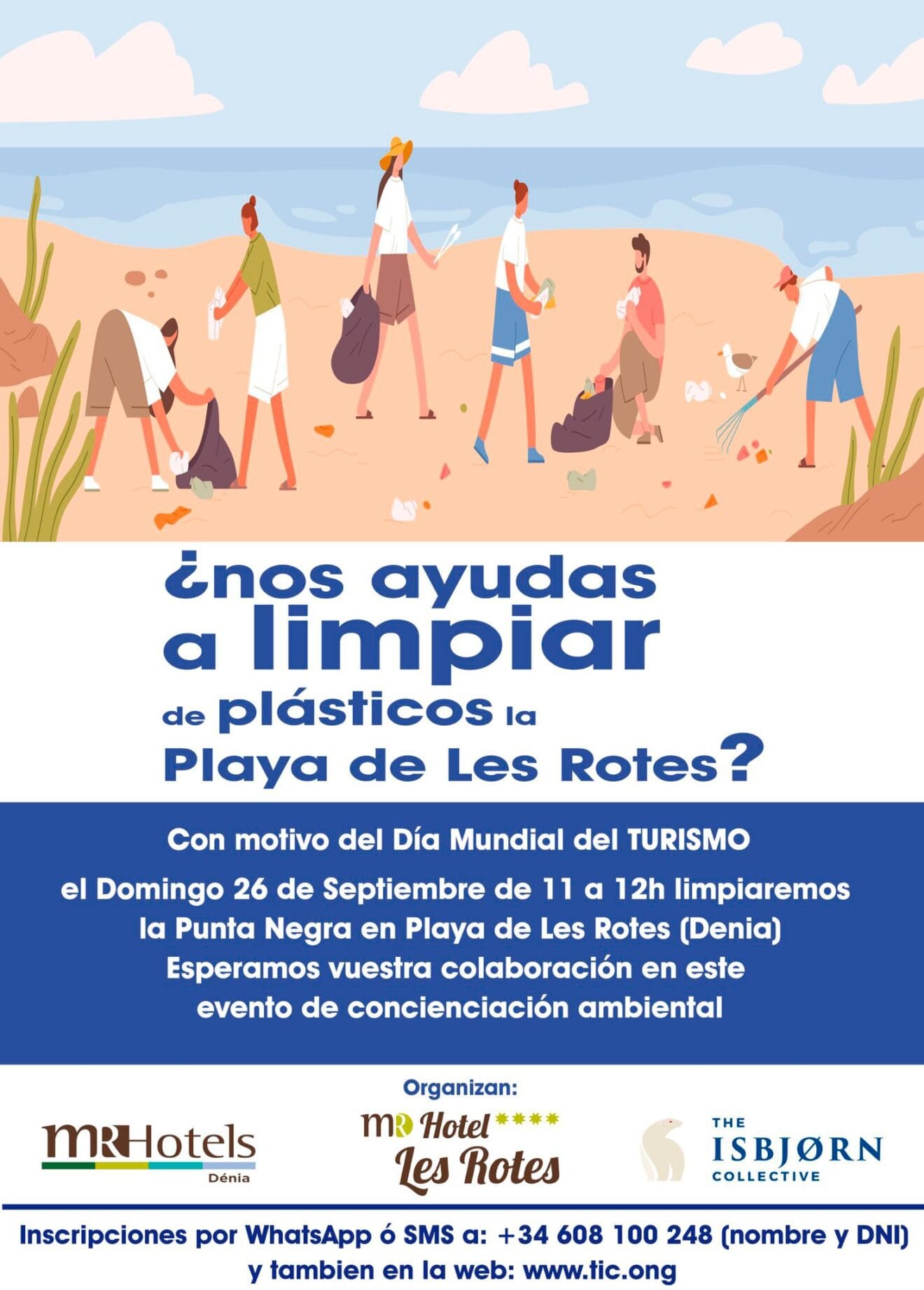 Evento limpiar la Punta Negra de Dénia