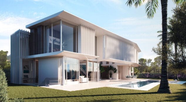 Imagen: Vista de una de las futuras villas de Les Rotes