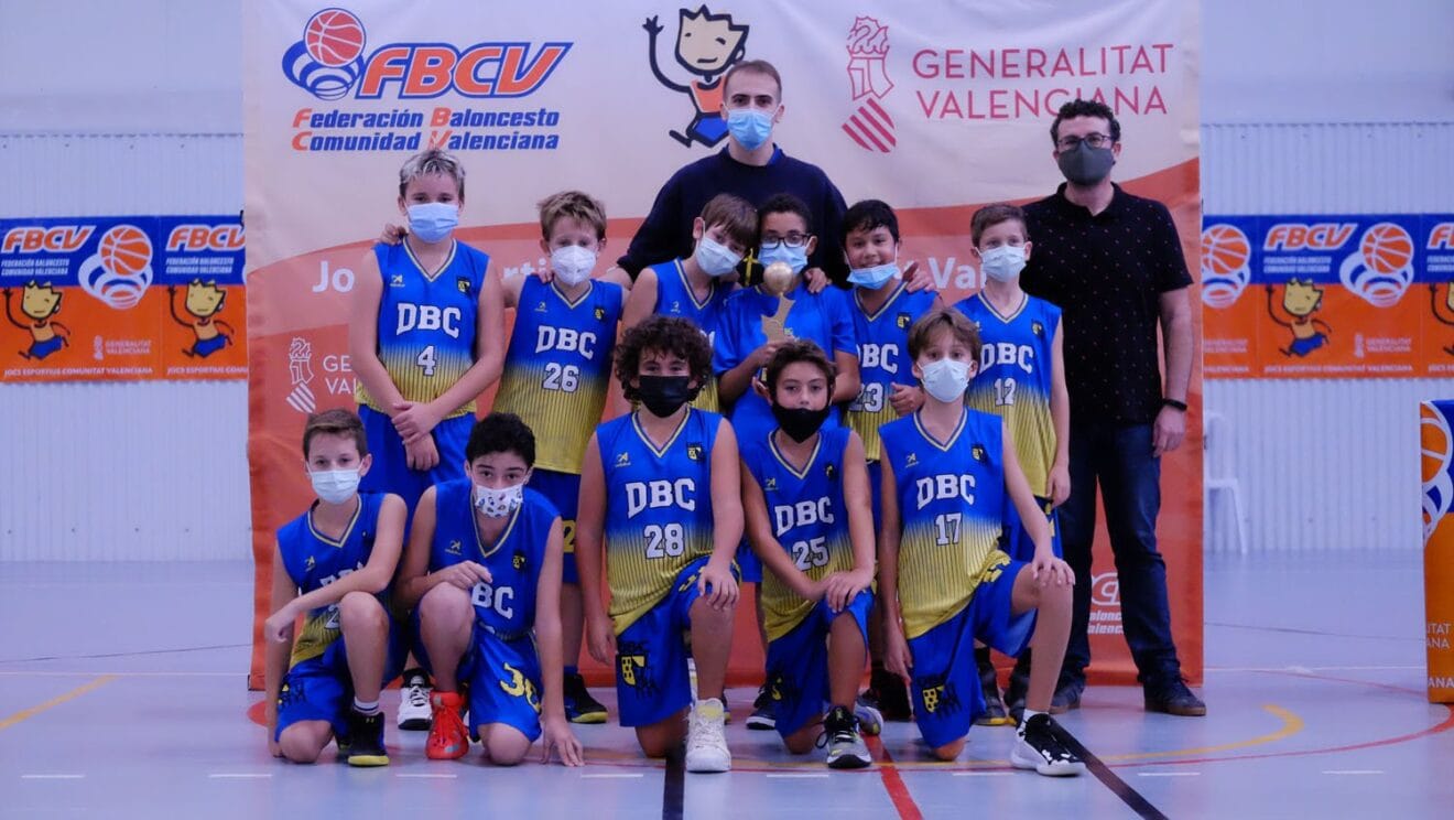 Alevín masculino DBC 10, campeón de la Lliga Valenciana