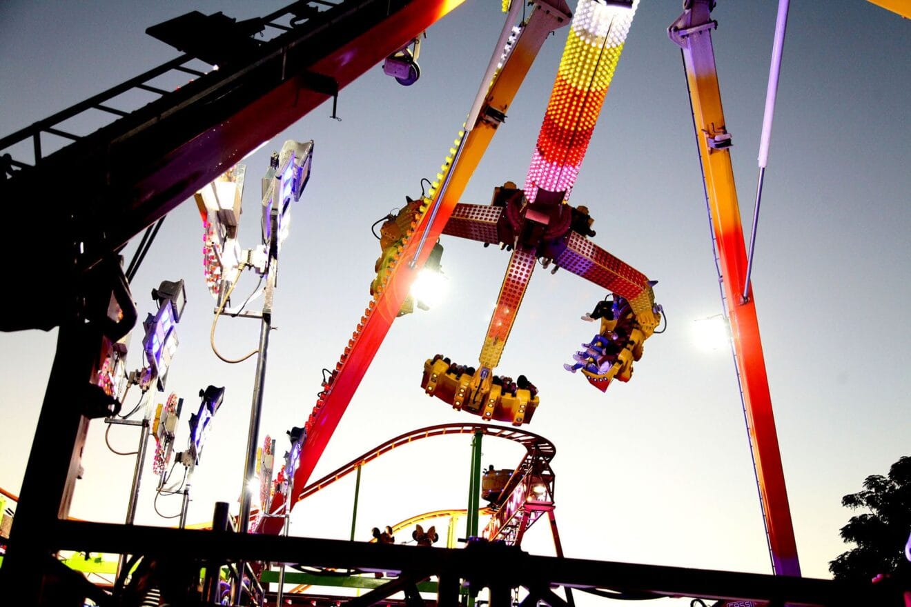 Atracción Projekt en la feria de Dénia