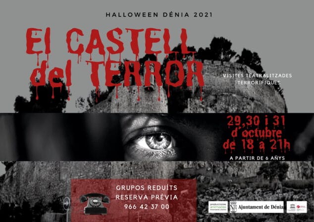 Imagen: Cartel del Castillo del Terror 2021 en Dénia