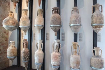Colección de ánforas de entre los siglos III aC. y I dC.