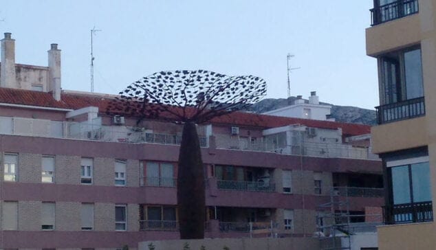 Imagen: Escultura finalmente montada