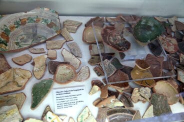 Fragmentos de cerámica italiana