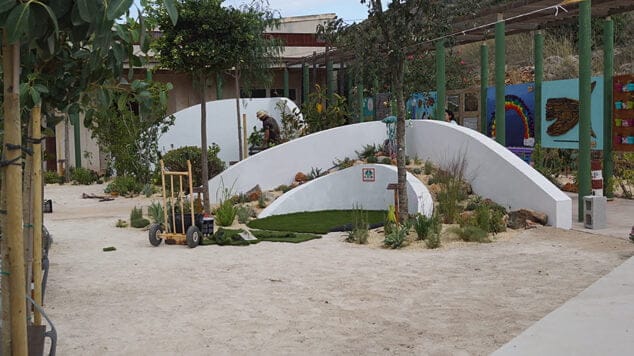 El jardín sensorial salido de la mente de un niño que es una realidad en los centros de APROSDECO 2 Imagen: Glorieta central del jardín sensorial