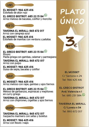 Jornadas de la cuchara en Dénia