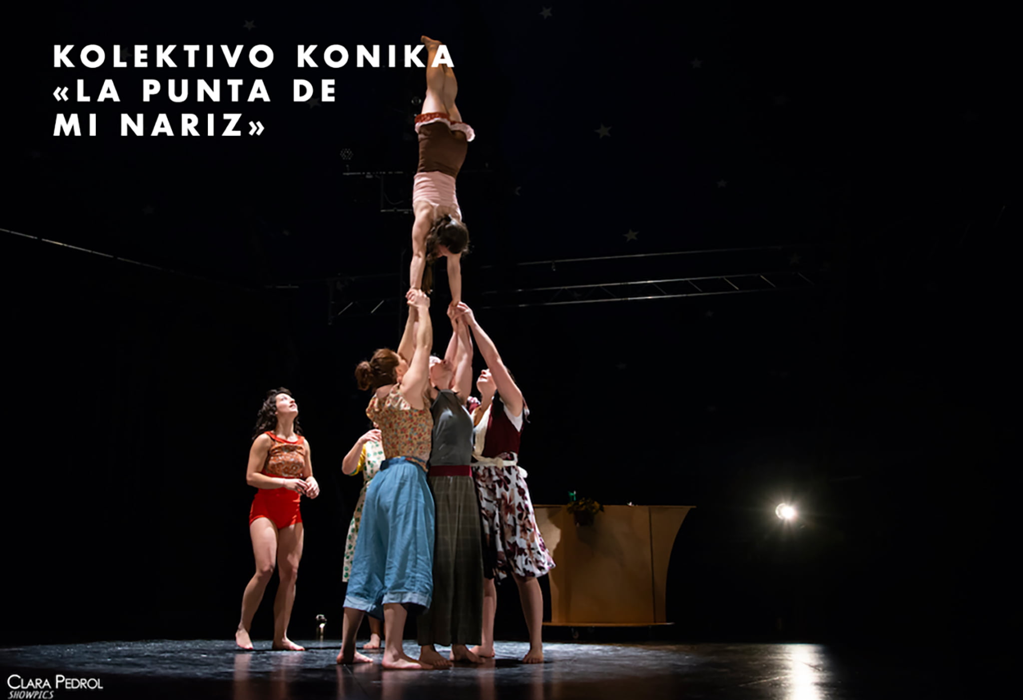 Kolektivo Konika en la obra ‘La punta de mi nariz’