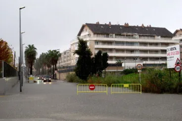 La lluvia anega varias carreteras de Dénia