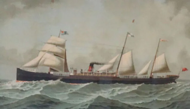 Imagen: Litografía del Thomson Line, vapor con las mismas características que el Parthenon