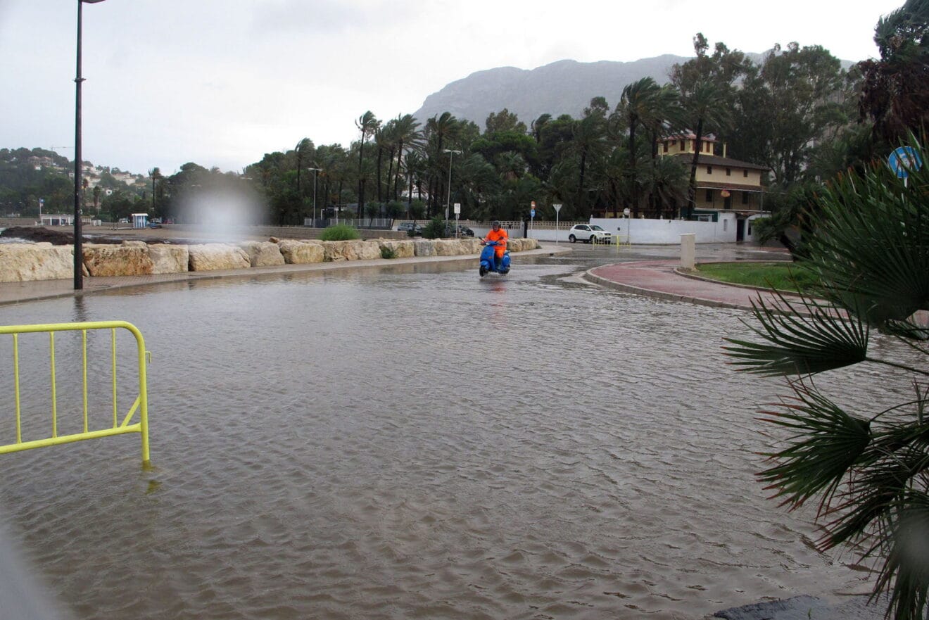 Lluvia durante el fin de semana en Dénia 03