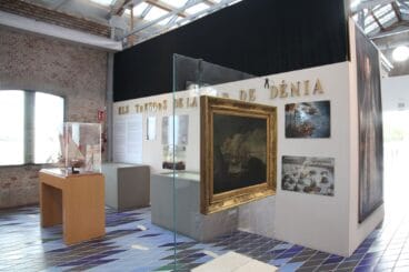 Olio sobre lienzo anónimo %22Batalla naval%22