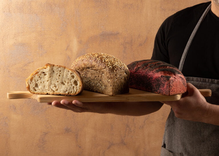 Artisanal breads at El Greco Bistrot