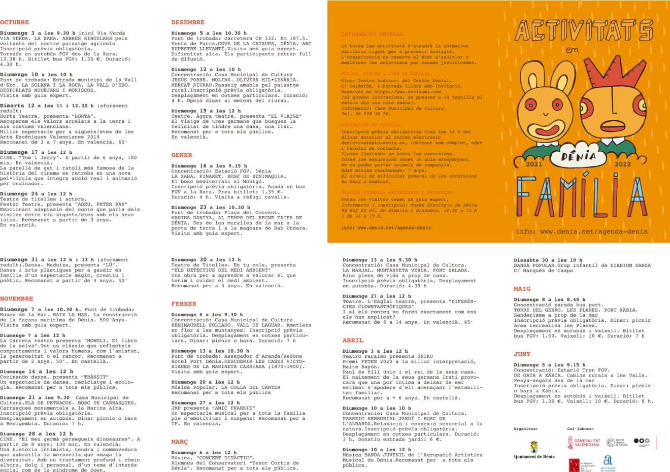 Programa de Activitats en familia