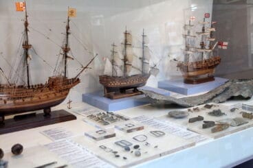 Restos de la fragata La Guadalupe, hundida en Dénia