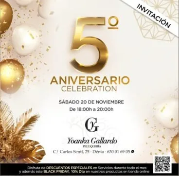 Yoanka Gallardo celebra su 5º Aniversario