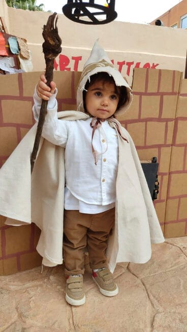 Disfraz de Cronos en la semana de la magia de CEI El Castellet