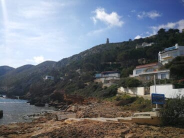 final del litoral sud de denia