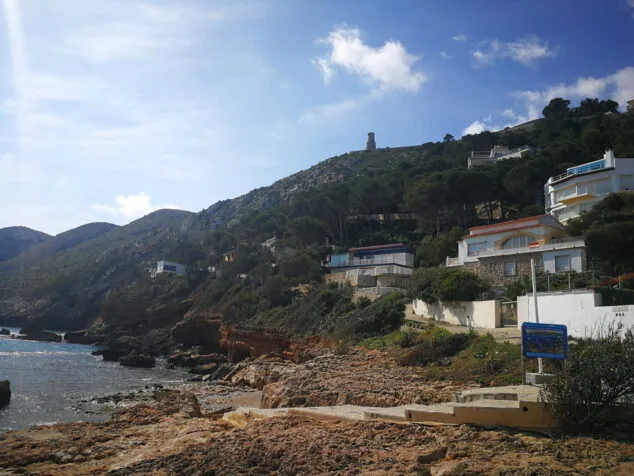 final del litoral sur de denia
