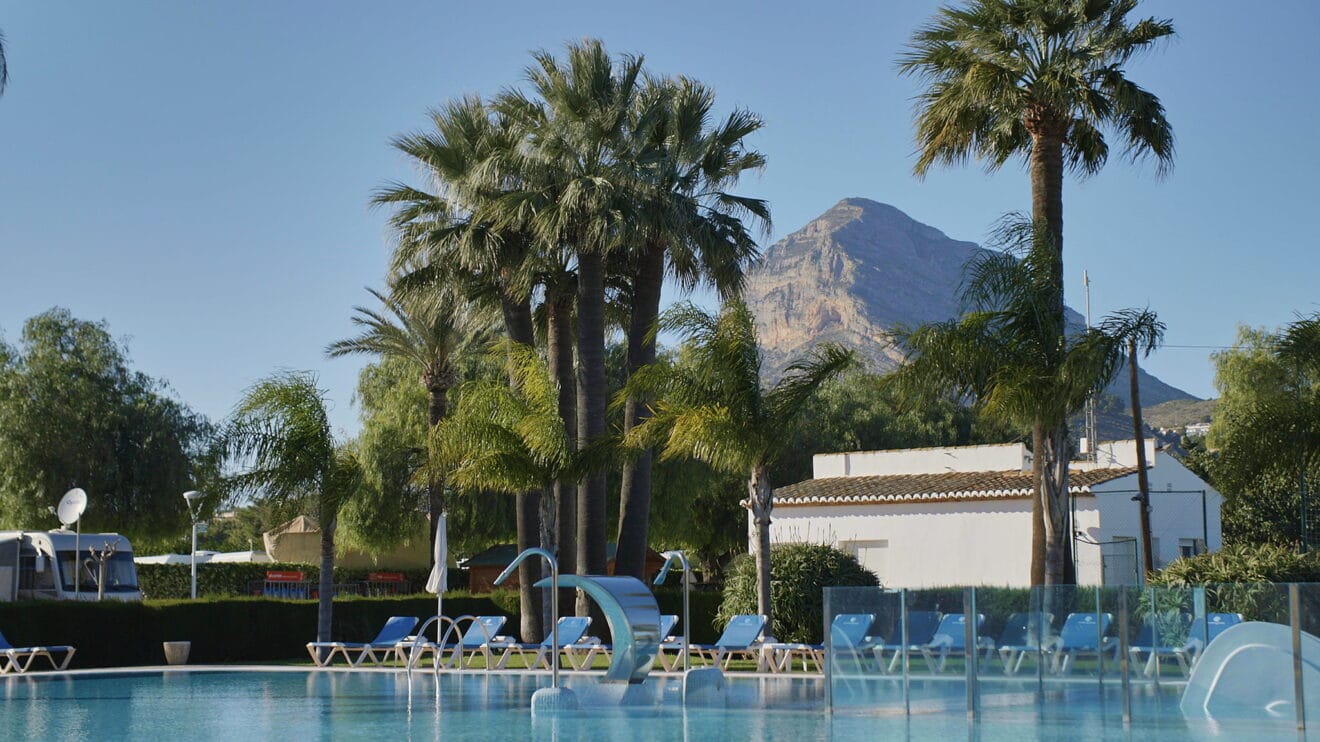 Increíbles vistas al Montgó desde Camping Jávea