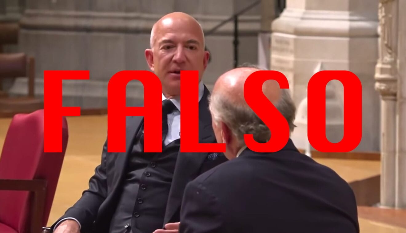 La falsa intervención de Jeff Bezos