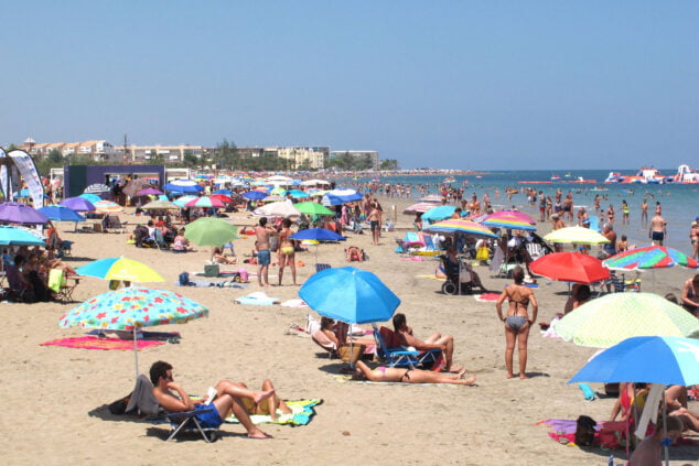 Image: Punta del Raset beach last August