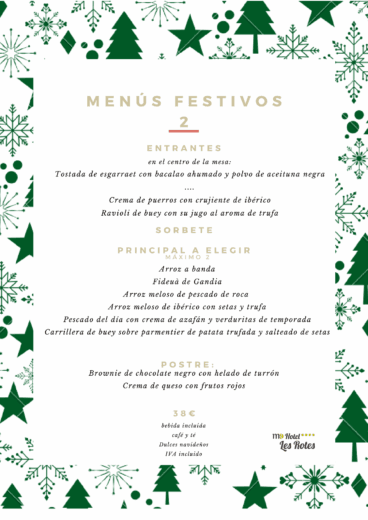 Menú de empresa 2 – Hotel les Rotes
