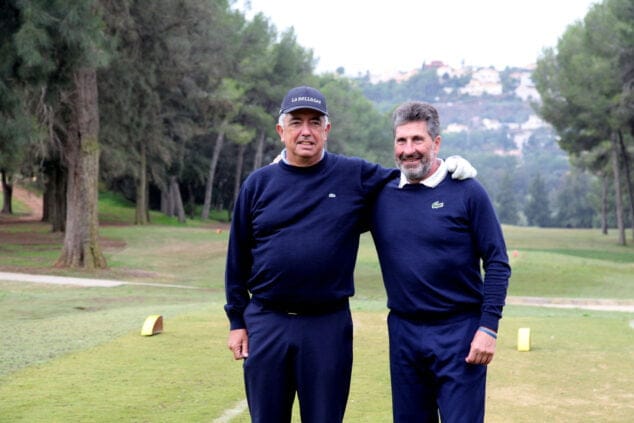 Imagen: José María Olazábal y José Manuel Carriles en La Sella Golf