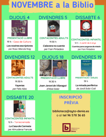 programacion cultural del mes de noviembre
