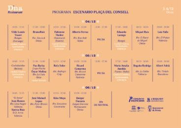 Programación DNA Restaurant en la plaça del Consell